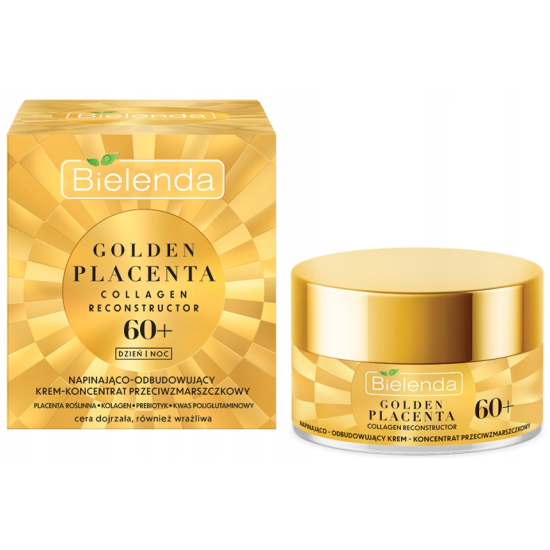 BIELENDA GOLDEN PLACENTA KREM KONCENTRAT NAPINAJĄCO-ODBUDOWUJĄCY DZIEŃ NOC 60+ 50ML